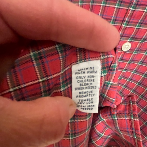 Polo Ralph Lauren Classic Fit Dress Shirt Men’s XL Red Plaid - Picture 5 of 7
